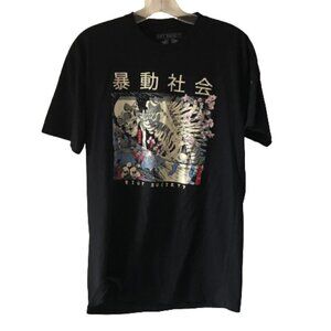 Riot Society Medium Black  short sleeve t shirt mens #4443-3